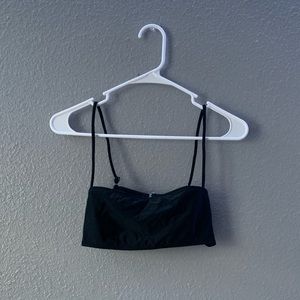 black bikini straight top👙